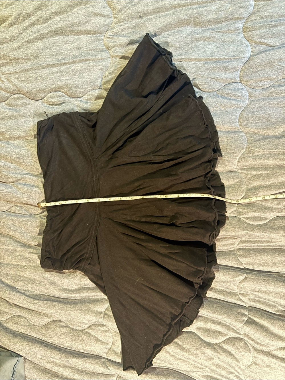 Ardene Black Mini Skirt with Ruffled Hem